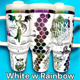 Onyx Storm Fourth Wing Tumbler Laser-Engraved Insulated Cup Gift