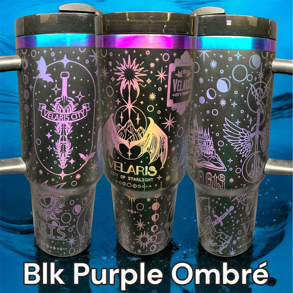 Velaris City Tumbler ACOTAR Tumbler Laser-Engraved Insulated Cup Gift