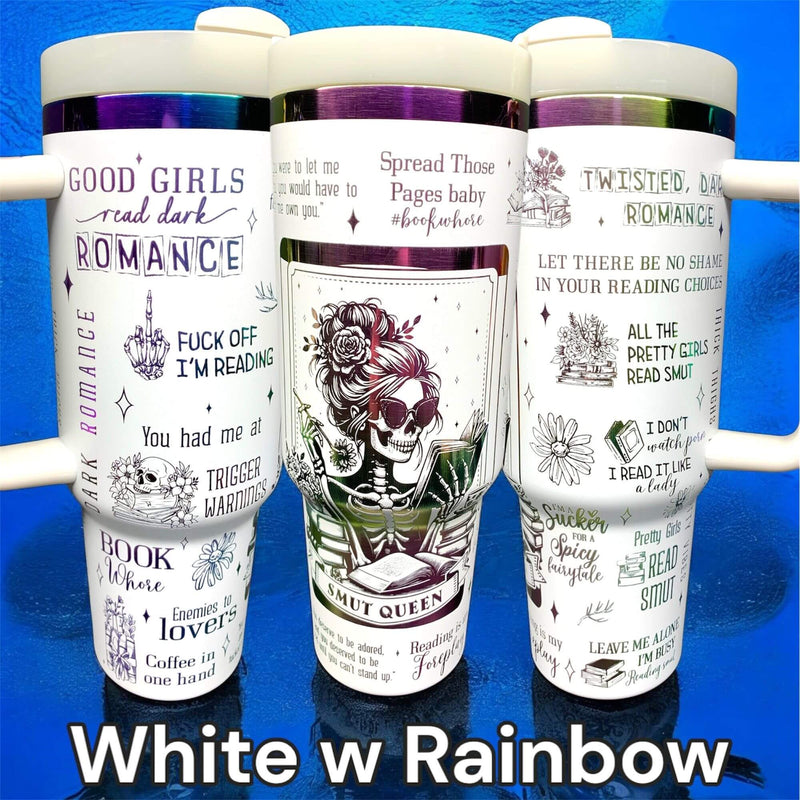 Book Smut Queen NSFW Tumbler Laser-Engraved Insulated Cup Gift