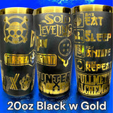 Eat Sleep Anime Repeat Tumbler Laser-Engraved Insulated Cup Gift
