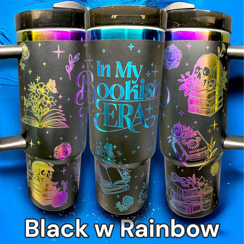 In My Bookish Era Tumbler Laser-Engraved Insulated Cup Gift