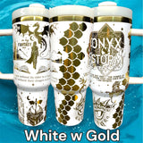 Onyx Storm Fourth Wing Tumbler Laser-Engraved Insulated Cup Gift