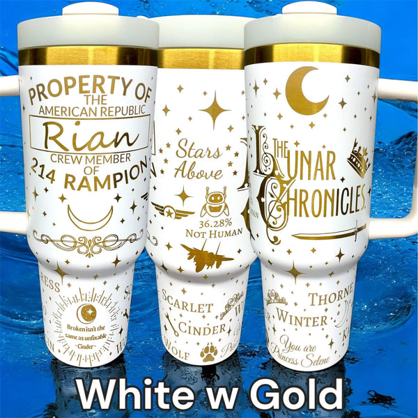 Lunar Chronicles Tumbler Tumbler Laser-Engraved Insulated Cup Gift