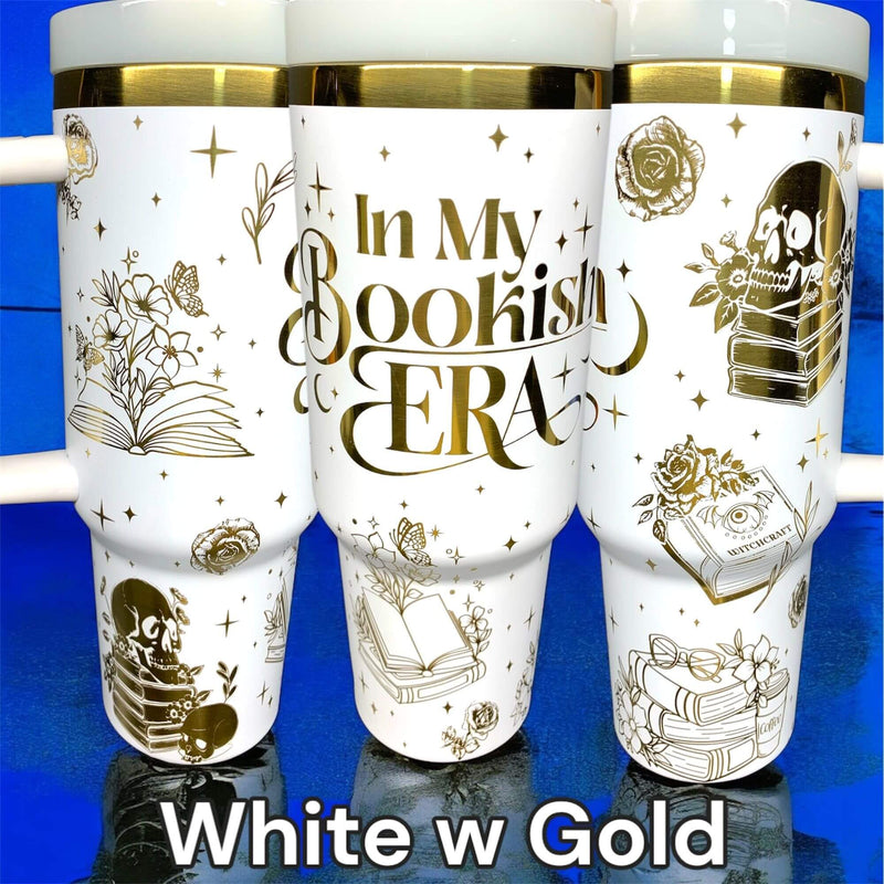 In My Bookish Era Tumbler Laser-Engraved Insulated Cup Gift