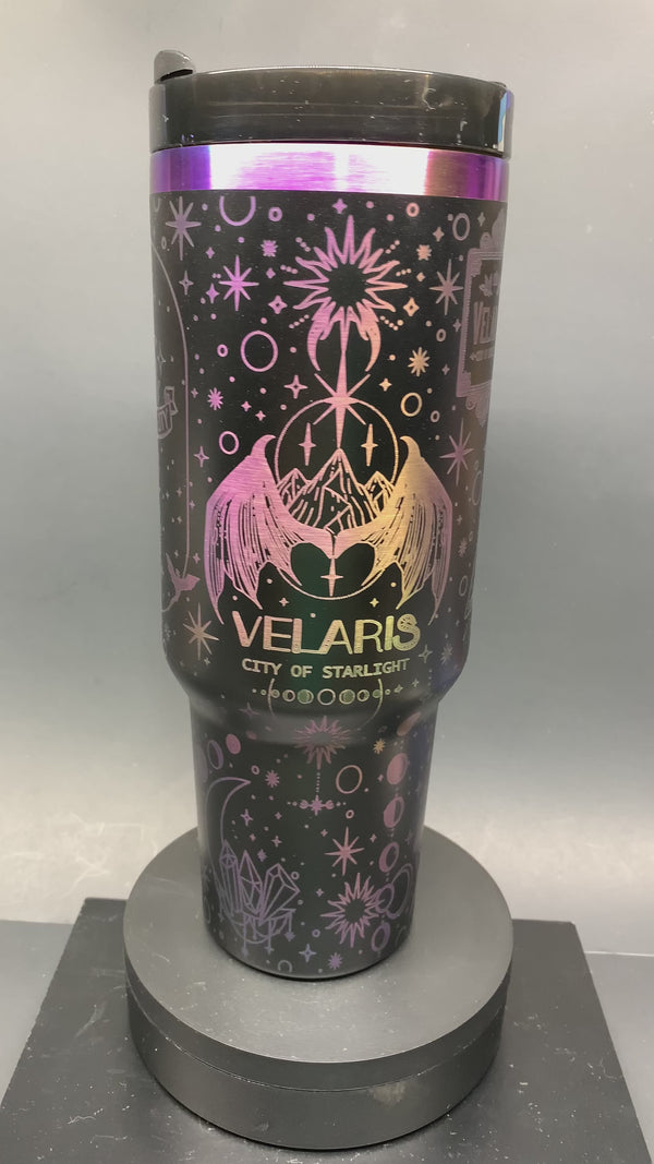 Velaris City Tumbler ACOTAR Tumbler Laser-Engraved Insulated Cup Gift